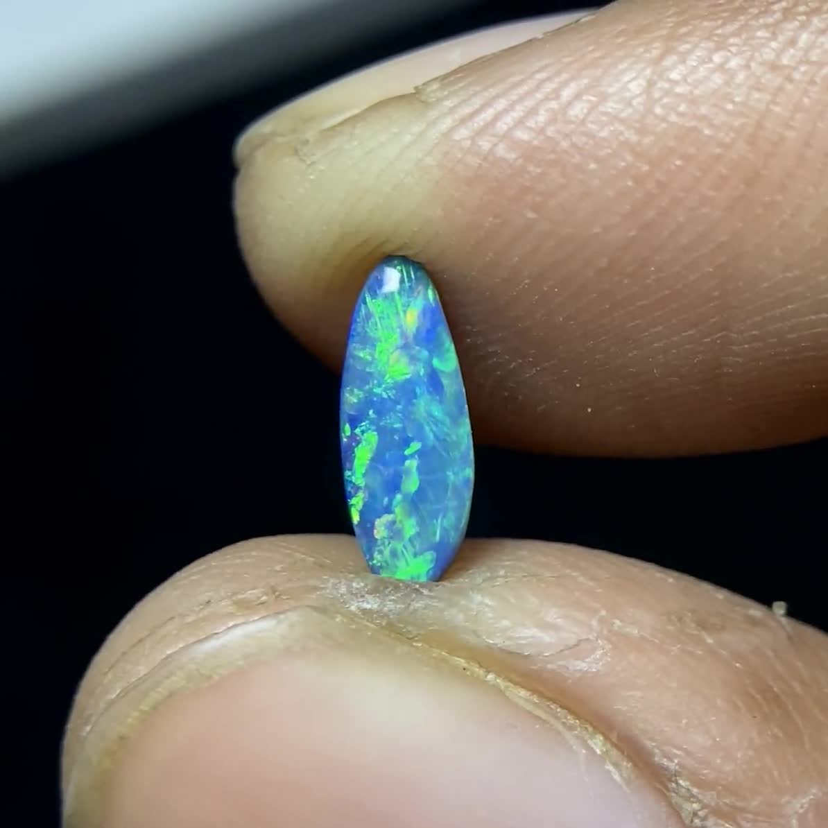Opale Noble Doublet Australie – Cabochon 3cts Cadeau Collection