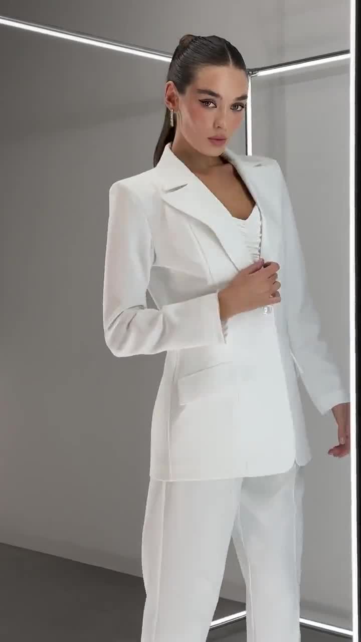 Women's Suit, Blazer and Pant Set, Suit for Women, Suit for Ladies, Office  Wear, Blazer Suit, Formal Outfit, Long-sleeved Two-piece Suit 