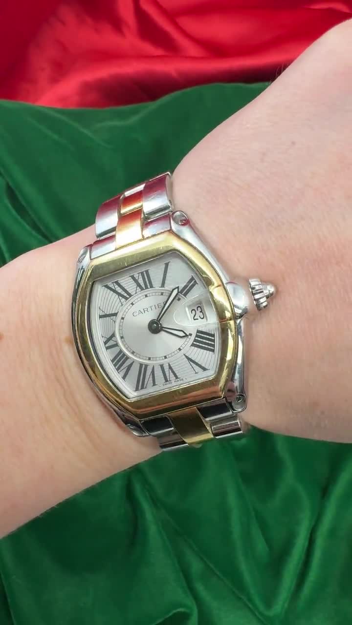 Ladies' Cartier Roadster Watch 18K Yellow Gold &stainless