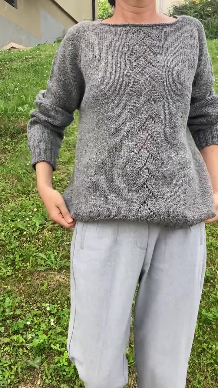 KNITTING PATTERN - Easy Knit Sweater -easy Pullover Pattern KNITTING PATTERN - Easy Knit Sweater -easy Pullover Pattern