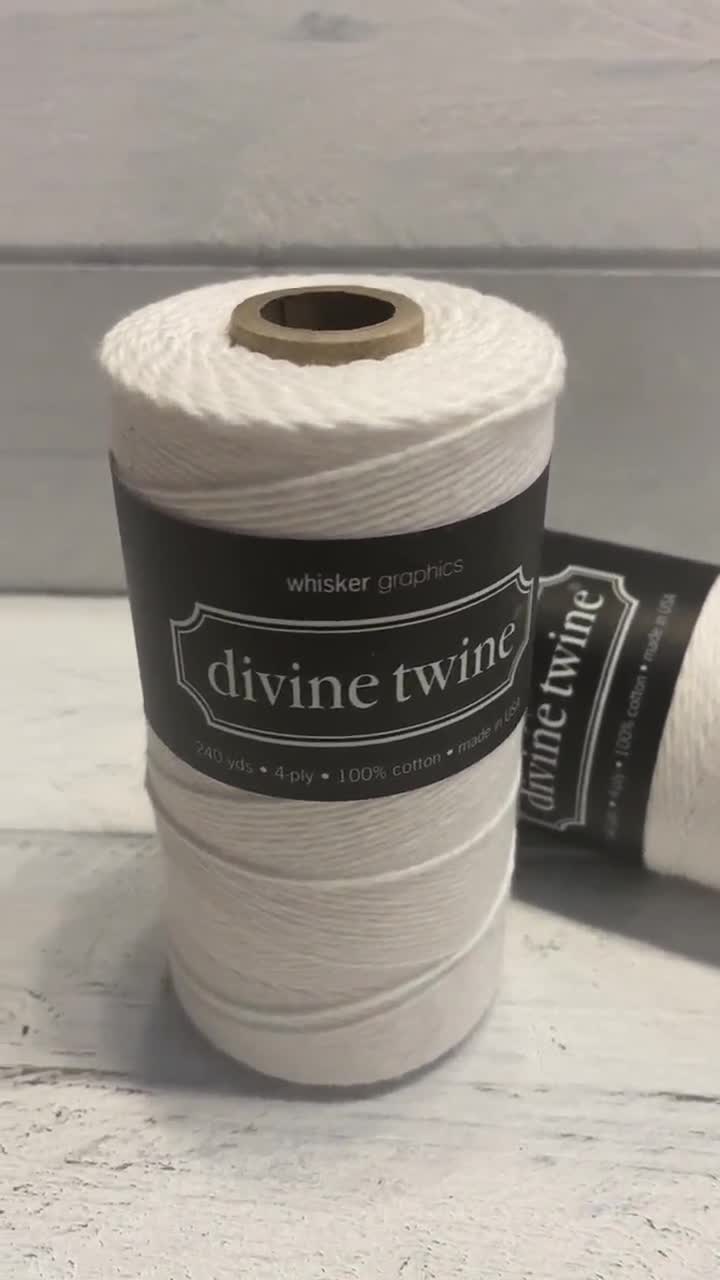 Bakers Twine - 240 Yards (Black & White)