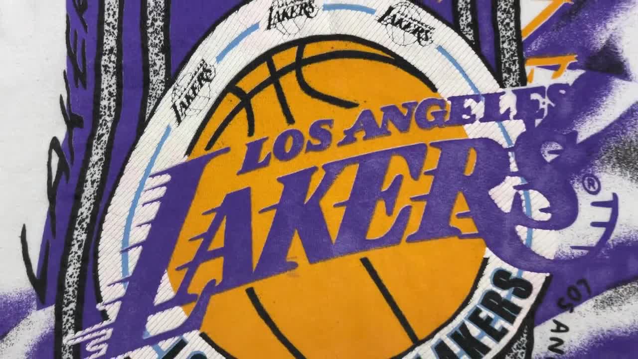 Los Angeles Lakers polyester jersey Unk brand XL blank back NM