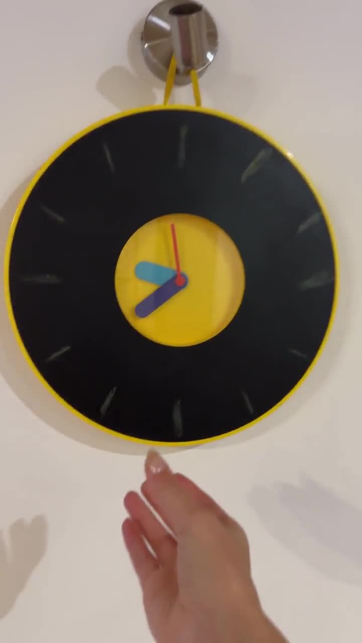 ヴィンテージ IKEA ポップアート ウォールクロック PLADDRA デザイナー