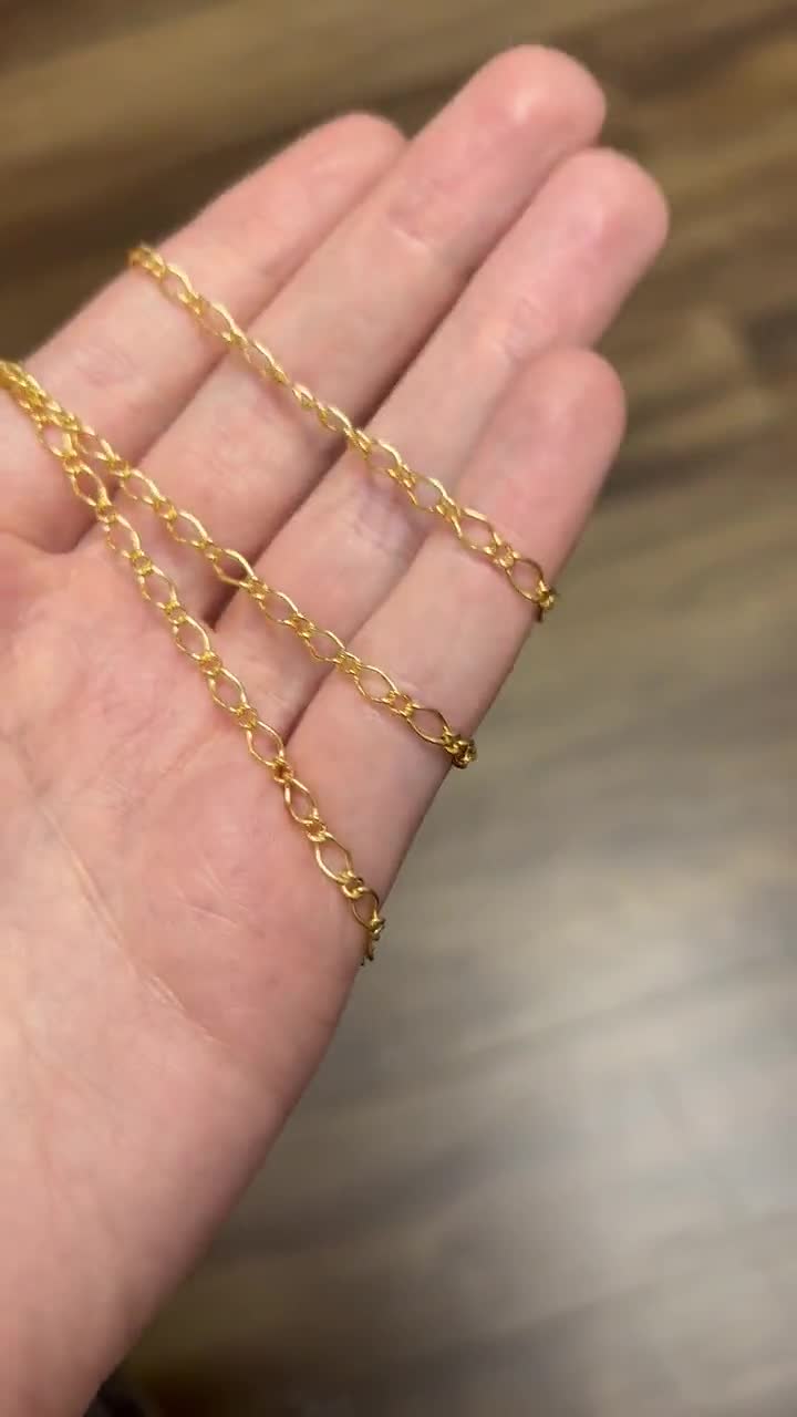 14kt Gold Filled, 3 x 6mm Marquis Cable Chain, Gold Chain, 3 x 6mm Gold  Filled Chain, Marquis Links, Chain by the Foot, 0.5mm wire, GF2400 -   Polska