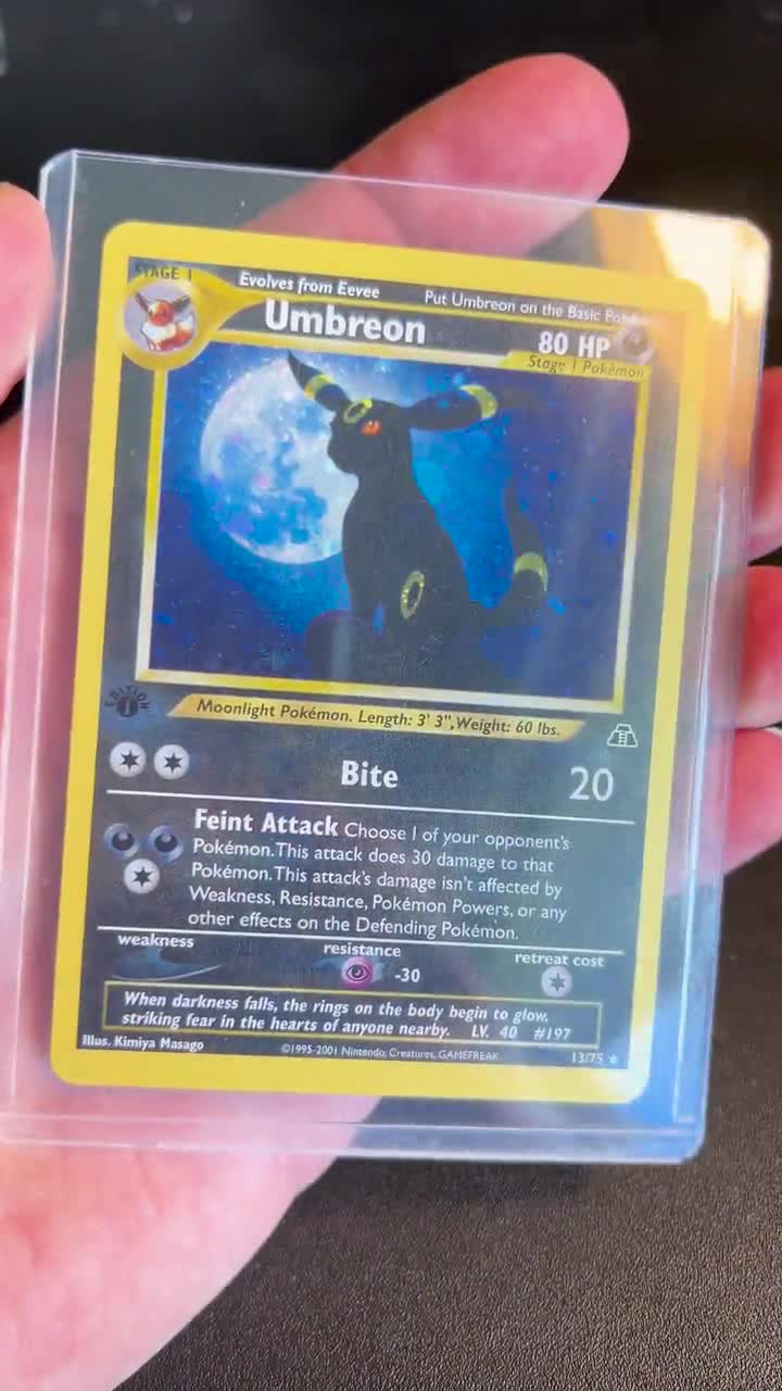 First Edition Umbreon Neo Discovery PROXY Card