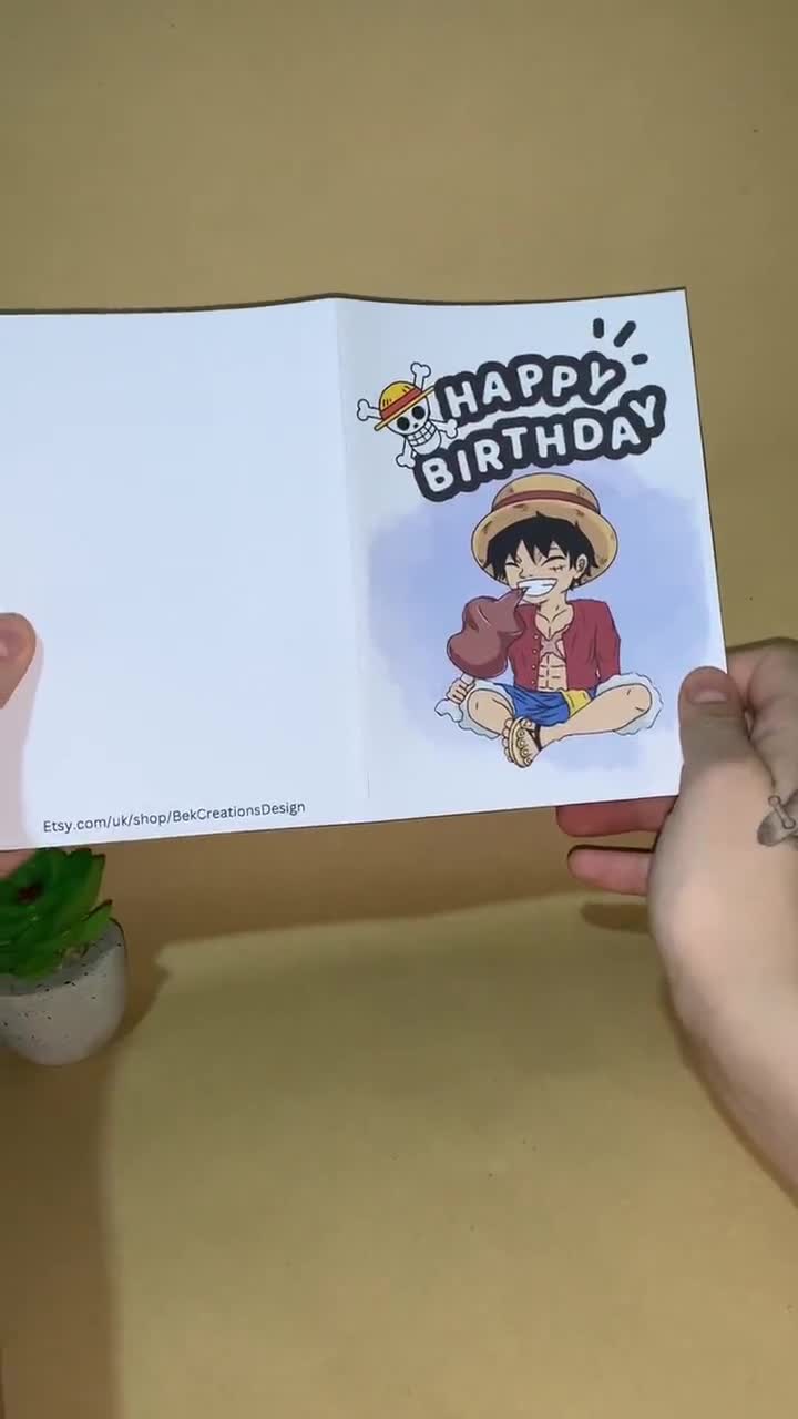 One piece birthday card -  Italia