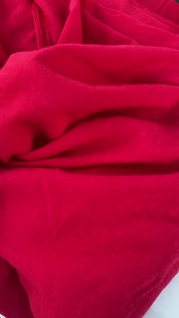 45 Red Muslin Fabric Per Yard - 100% Cotton [RED-MUSLIN-45] - $3.99 :  , Burlap for Wedding and Special Events