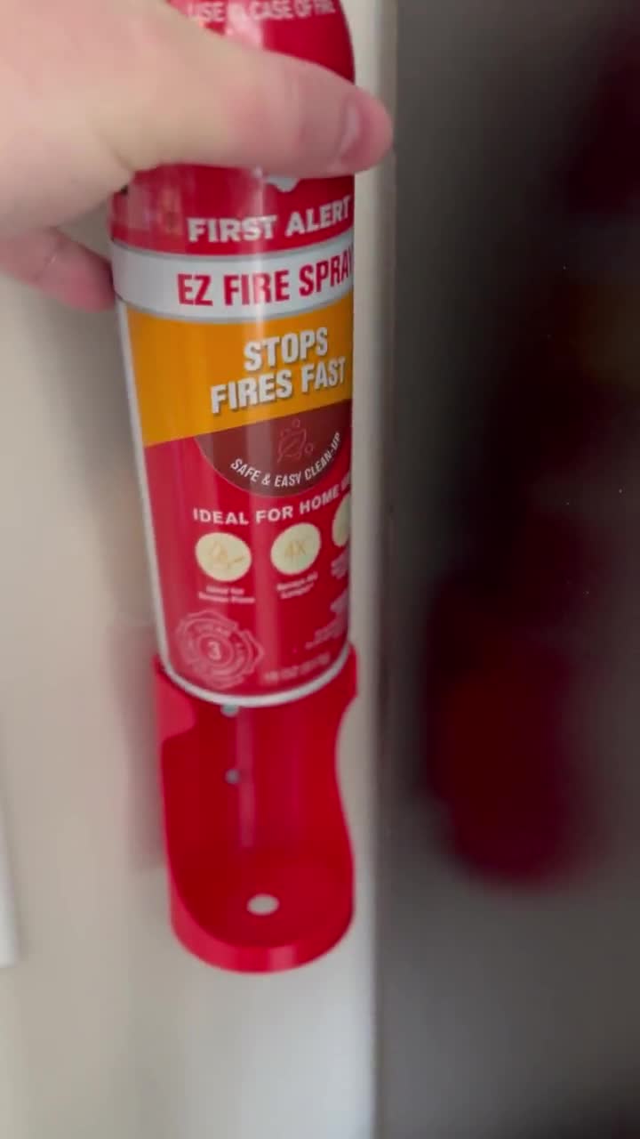 Wall Mount for First Alert EZ Fire Spray Fire Extinguisher video poster