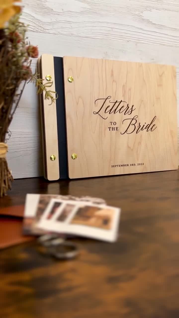 Letters to the bride book  Bride scrapbook, Bride book, Letters
