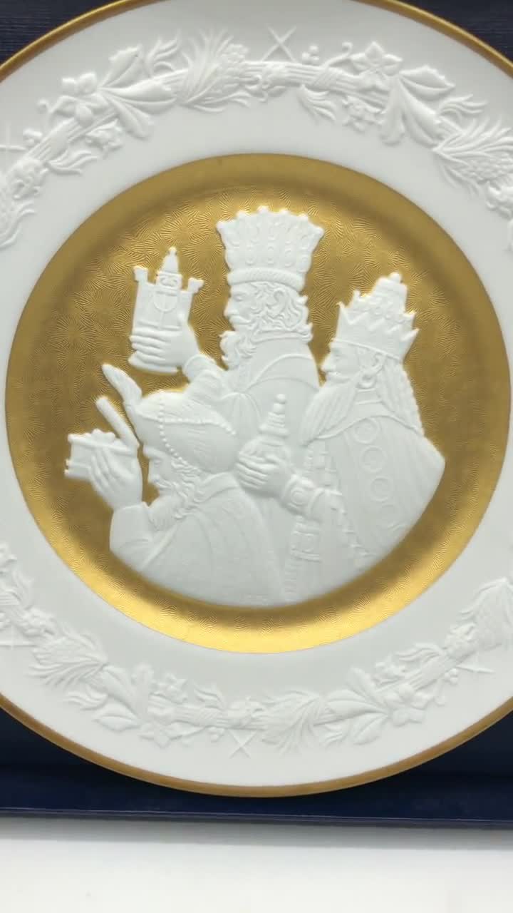 1978 Franklin Porcelain Christmas Plate we Three - Etsy