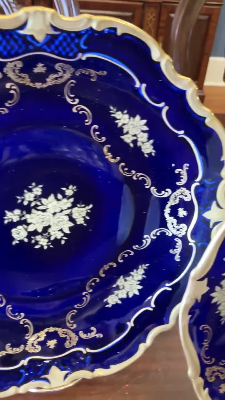【Reichenbach】Echt Kobalt/コバルト/キャバレーディッシュ reichenbach echt kobalt cobalt blue china 10 dinner plates hand