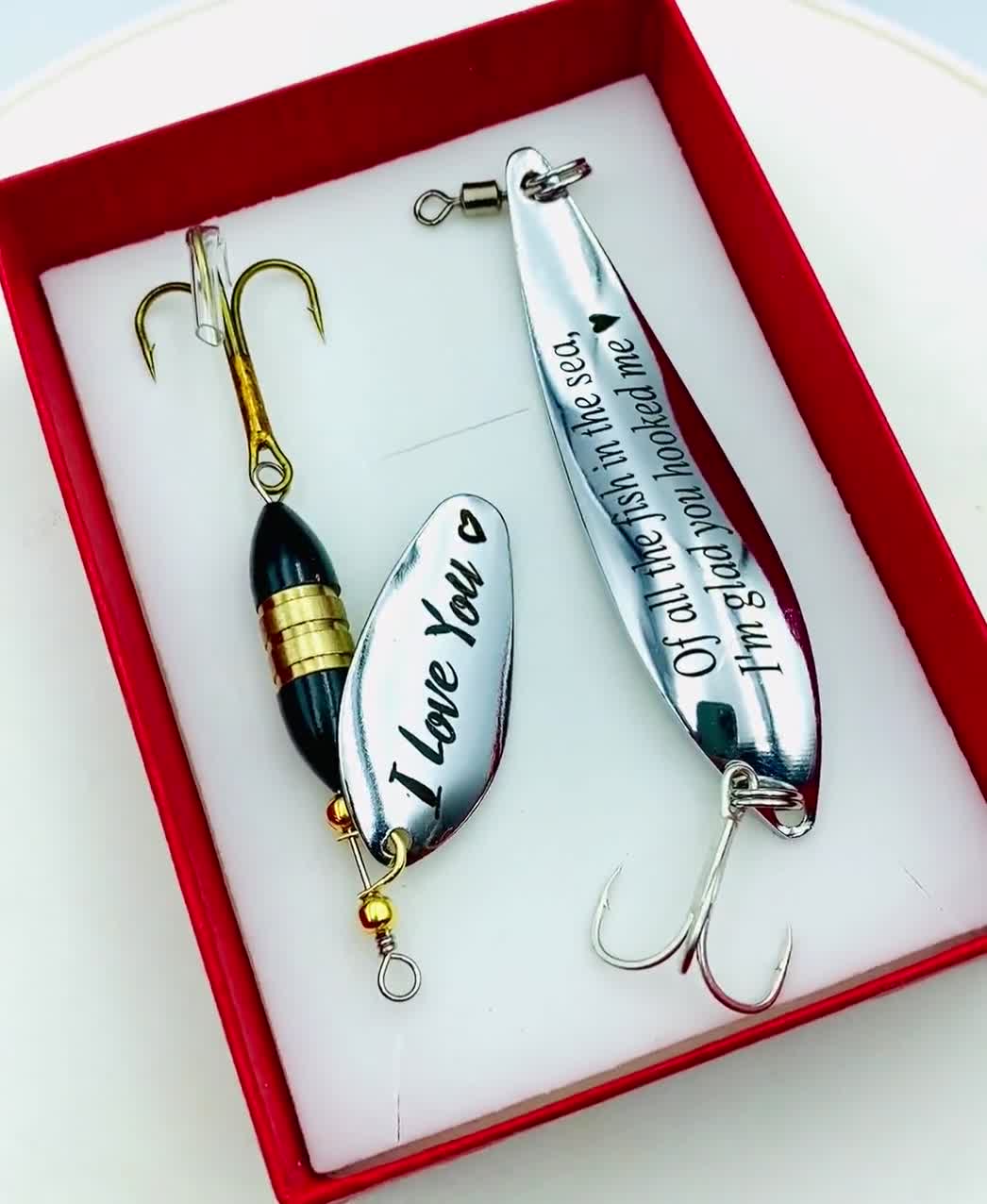 Dads Lucky Lure Fishing Gift Boyfriend Gifts Fishing Gifts Custom