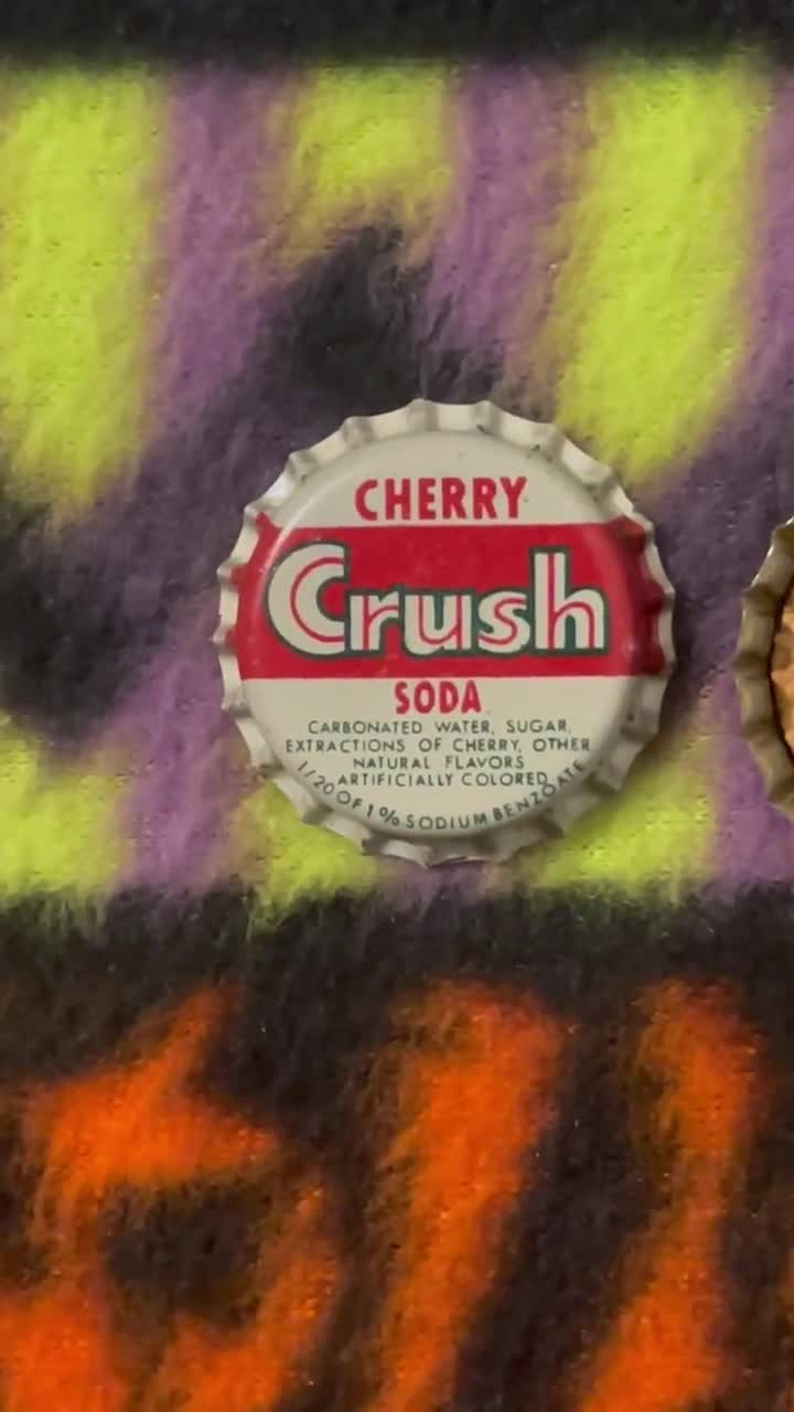 Vintage Cherry Crush Cork Bottle Cap, Pittsburgh, PA 1950s