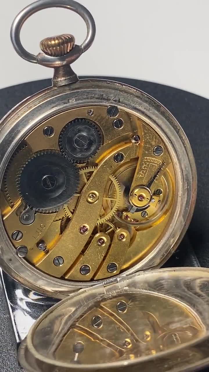Antique Louis-Ulysse Chopard L.U.C Pocket Watch Movement Repair or Parts