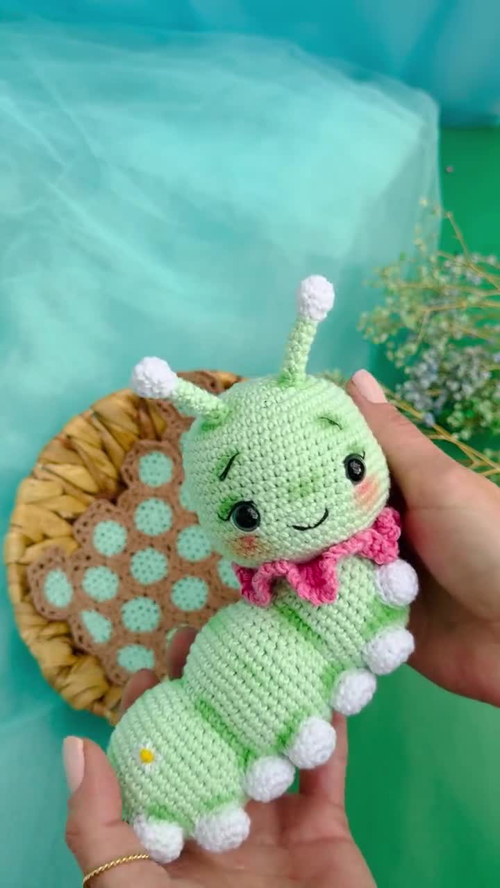 Crochet Cute Caterpillar PDF Pattern, Amigurumi Little Caterpillar Pattern,  Cute Caterpillar Toy Pattern