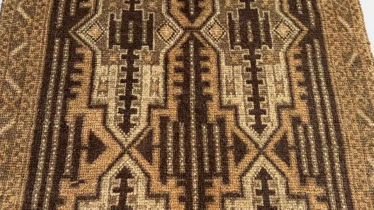 手織りダブルノット バルーチ族織トライバル絨毯　アフガンウール163×85cm 手織りダブルノット バルーチ族織トライバル絨毯 アフガンウール163