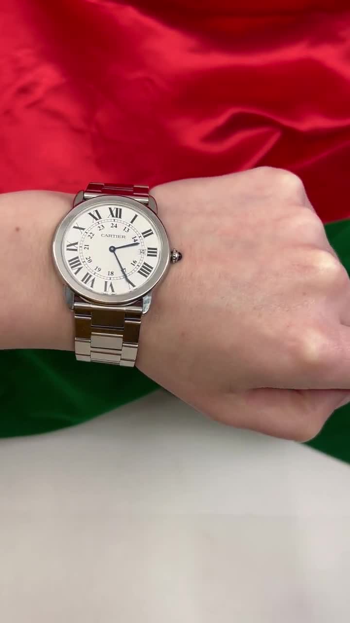 Cartier RONDE SOLO Watch Stainless Steel 36mm Quartz Ref.2934 - Etsy