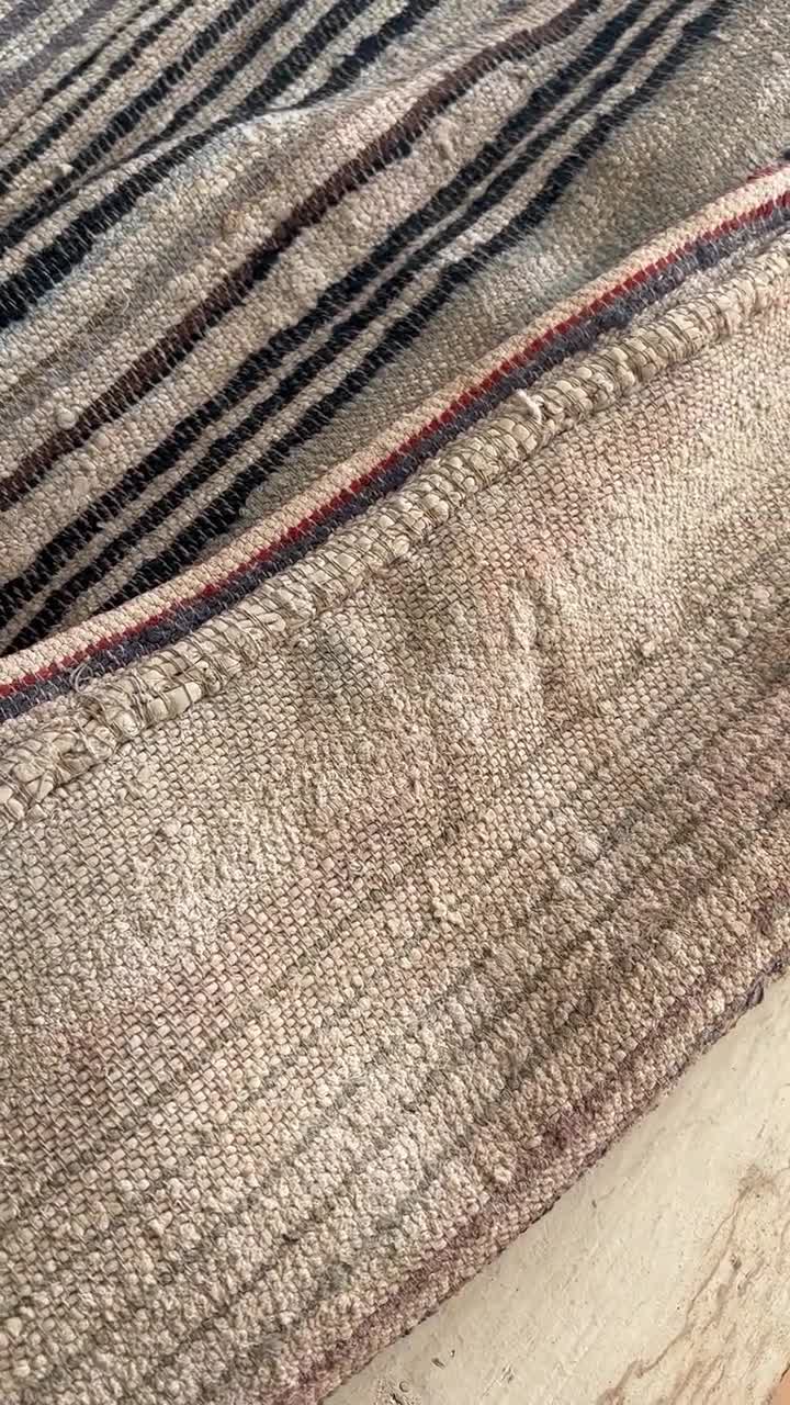 Antique Traditional hand loom Blanket, Mediterranean weaving rug - Sicilian Frazzata - 5.4 kg video poster