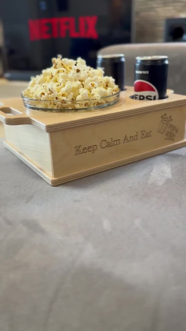 Couchbar - Il Vassoio per Divano Con Snack Box | Divano Bar [Legno] Con