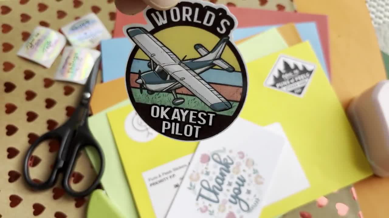 Pilot Airplane Aviator Sticker \"i'd Rather Be Flying\" Cesna...