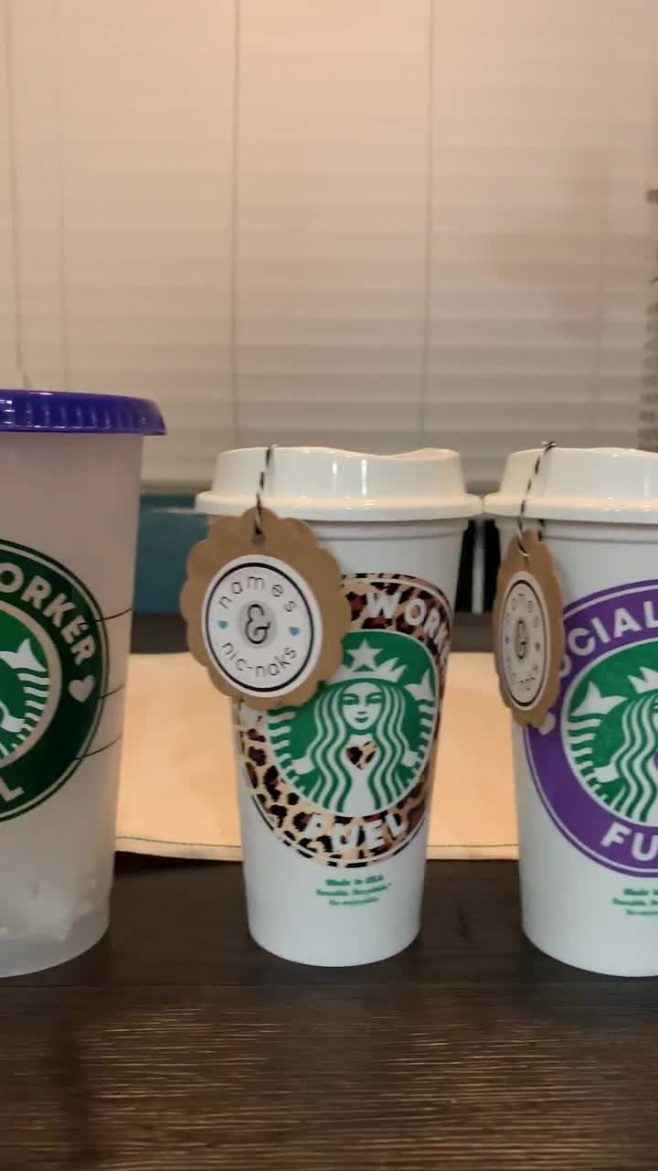 Social Worker Fuel With Hearts Starbucks Reusable Cup -  in 2023