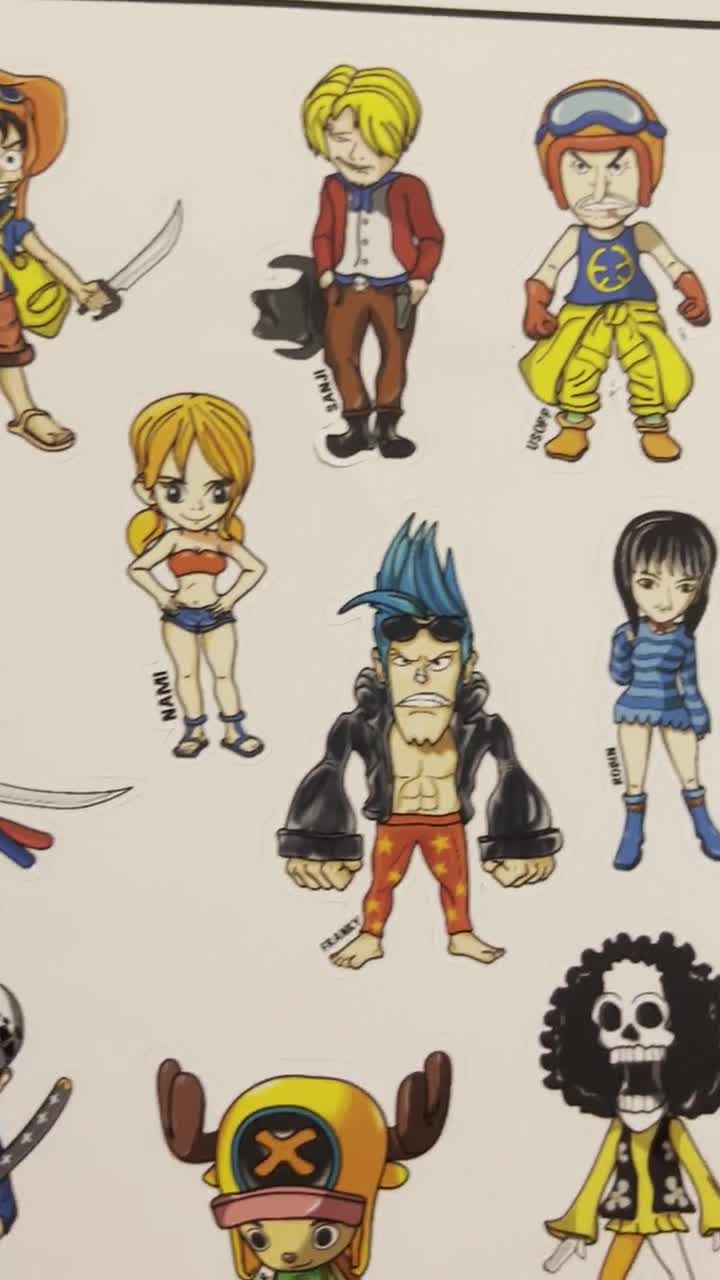 Pegatinas stickers del anime One piece - YALOVEO lo veo, lo compro