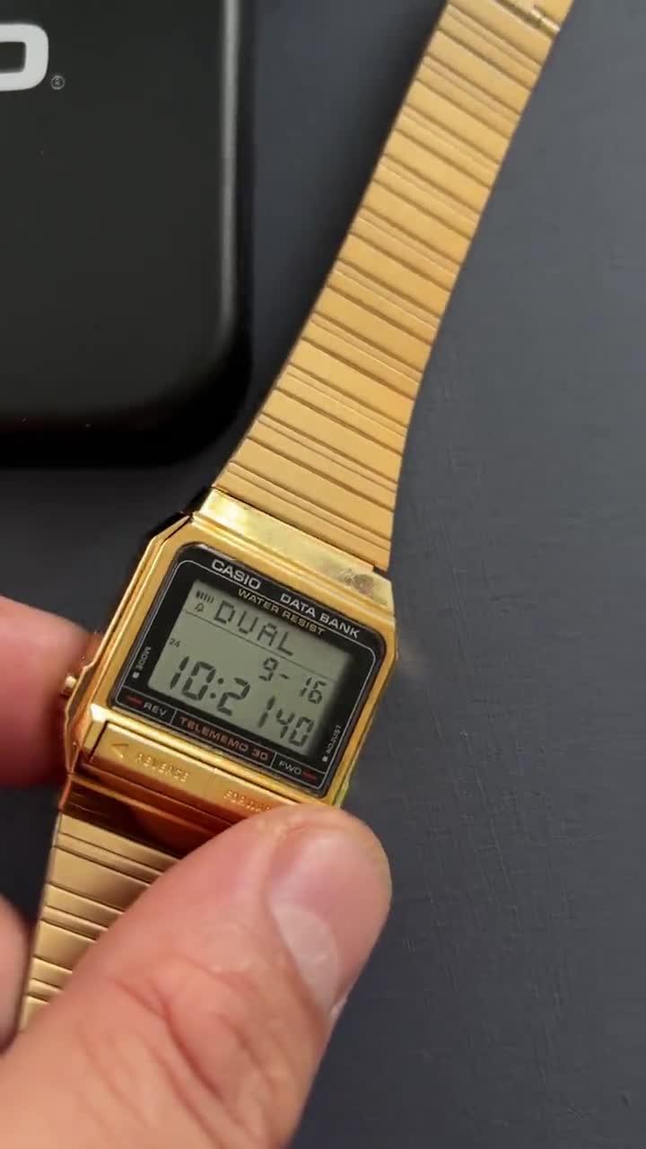 Gold Tone Casio RARE DB-31 Data Bank / Watch Module 871