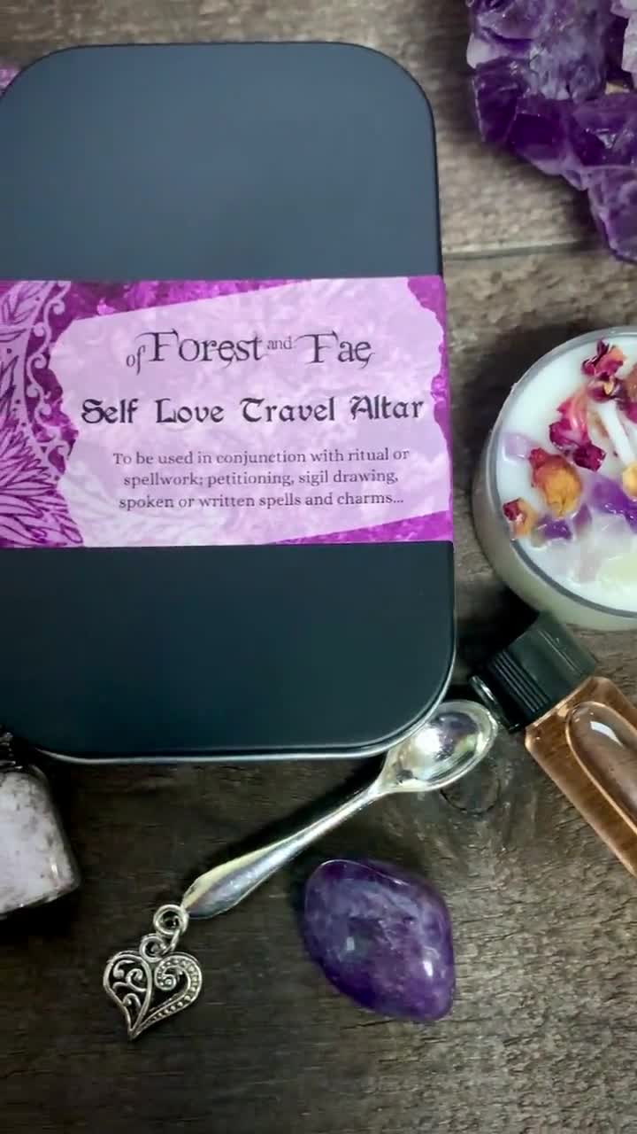 Self Love Travel Altar, Ritual Kit, Witch Kit