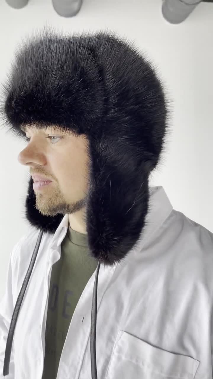 Wholesale Promotional Man Women Winter Warm Adjustable Russian Fur Trapper  Hat with Earflap - China Trapper Hat and Winter Hat price