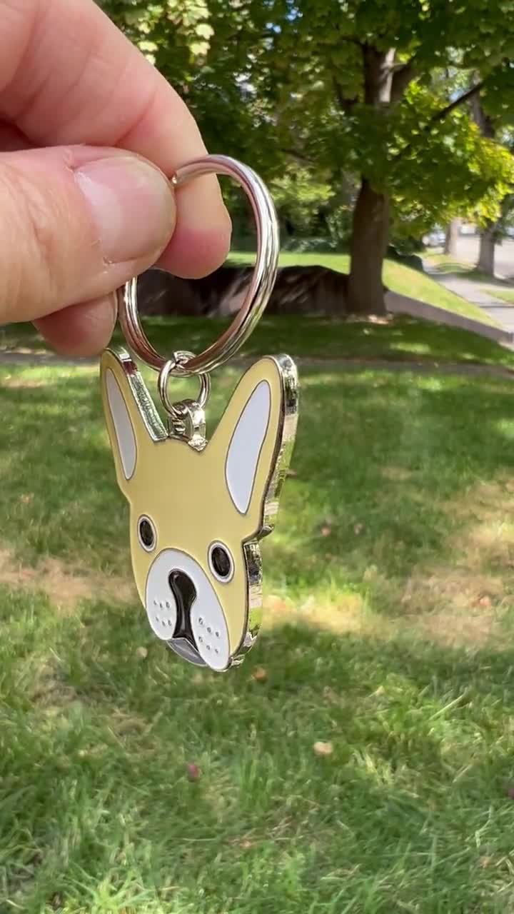 My Best Frenchie French Bulldog Keychain