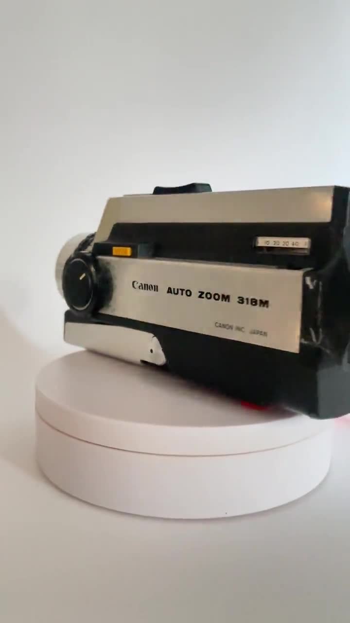Vintage Canon Auto Zoom 318M Super 8 Film Camera, 1970s Analogue