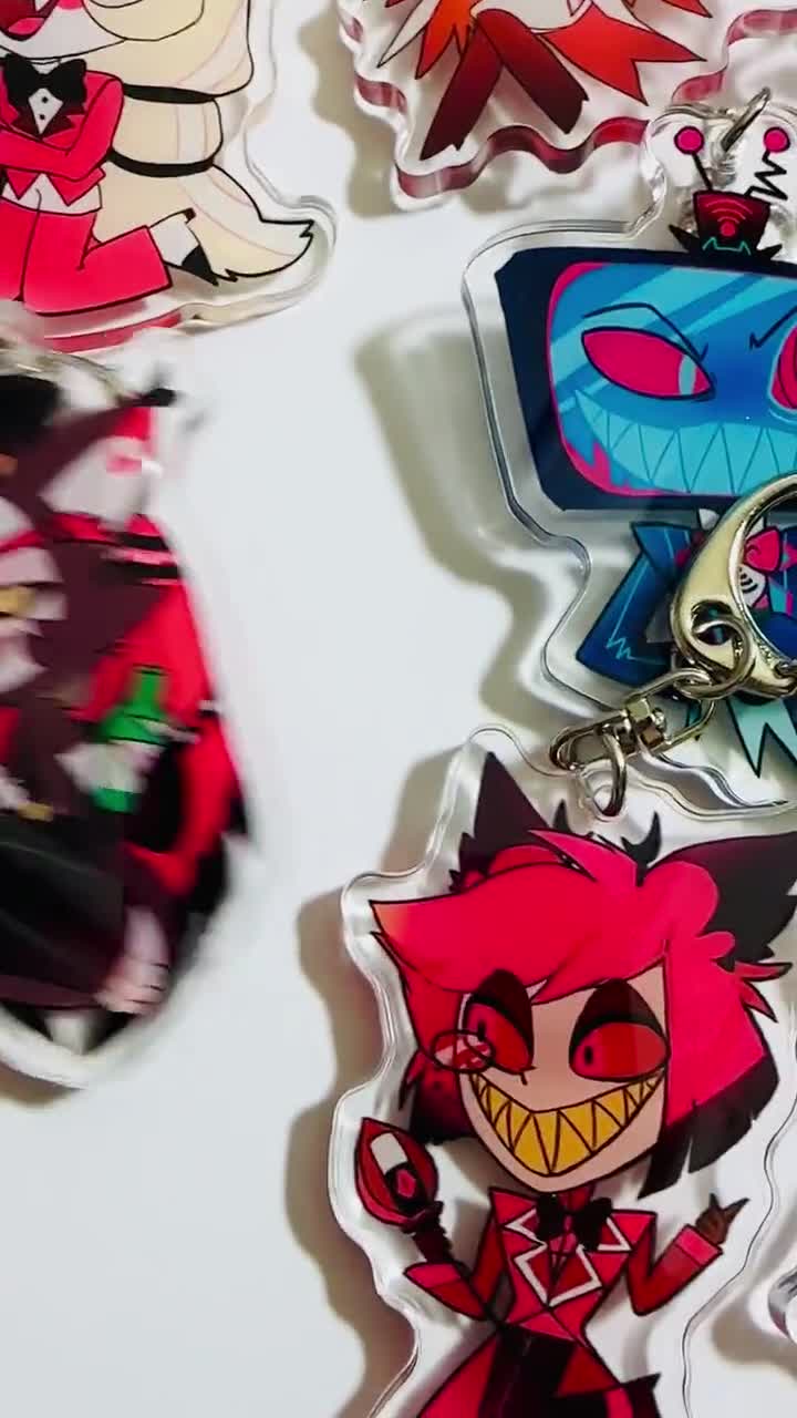 Hazbin Hotel charms keychains - Alastor, Vox, Angel Dust, Husk