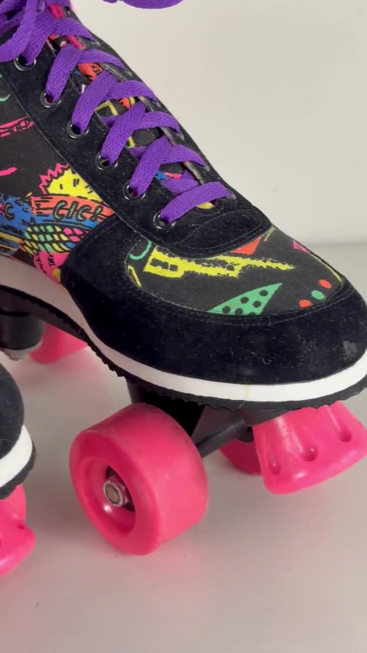 Patins à Roulettes Femme Chicago 8518J – Taille US 6 / EUR 37, Blanc/rose, Neufs