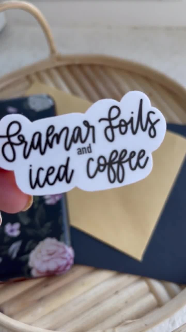 Framar Foils and Iced Coffee Sticker, Hairstylist Stickers, Framar Lover  Stickers, Blonding Stickers, Hairstylist Things, Waterproof Sticker 