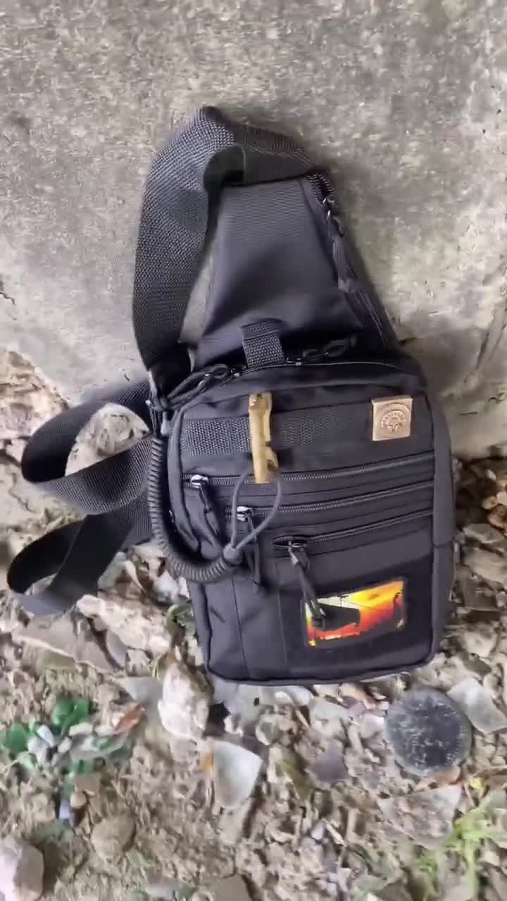 Premium Conceal Carry Sling Bag For Men With Quick Access Pull Tab And 4 Acce - View #4