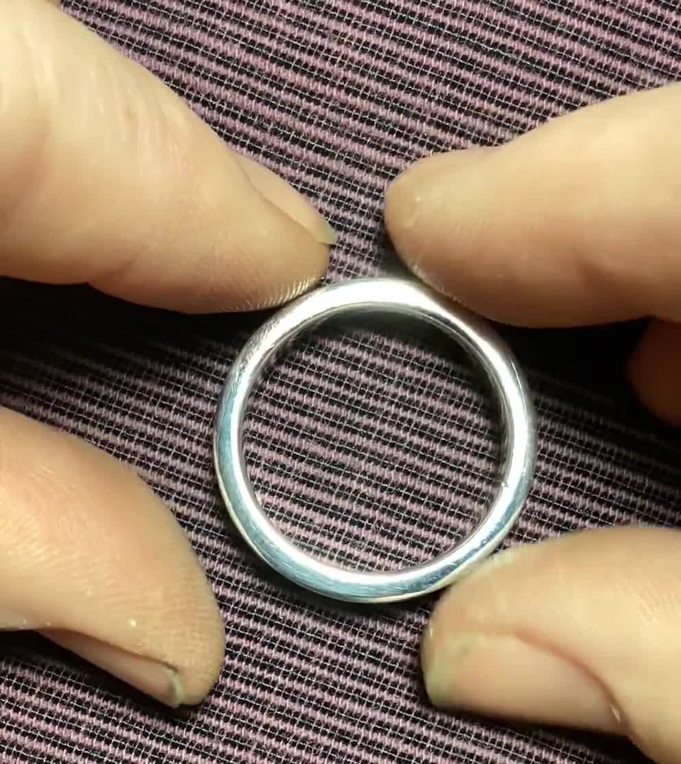 Na Hoku Sterling Koa Wood Wedding Band: Size 10 - Etsy