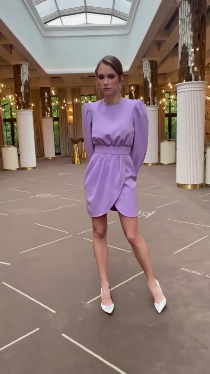 cotton lavender dress Lavender Cotton Dress - Shady And Katie