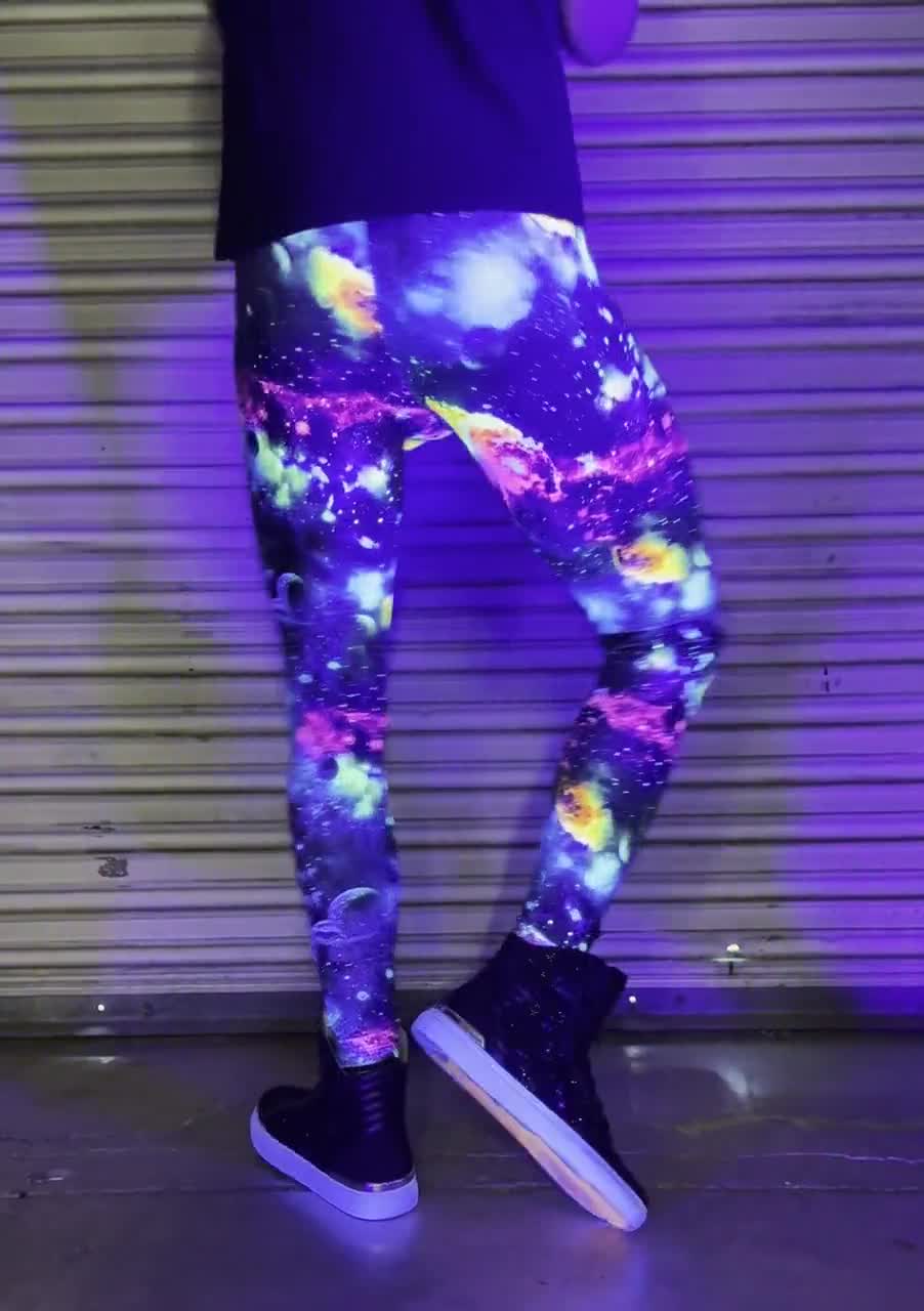 / Funstigators Festival Clothing: Colorful Space Meggings - Made in USA