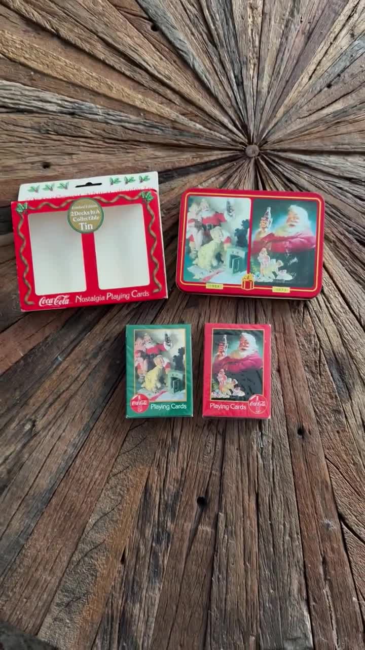 Vintage Coca-cola Santa Playing Cards, Limited Edition Unopened