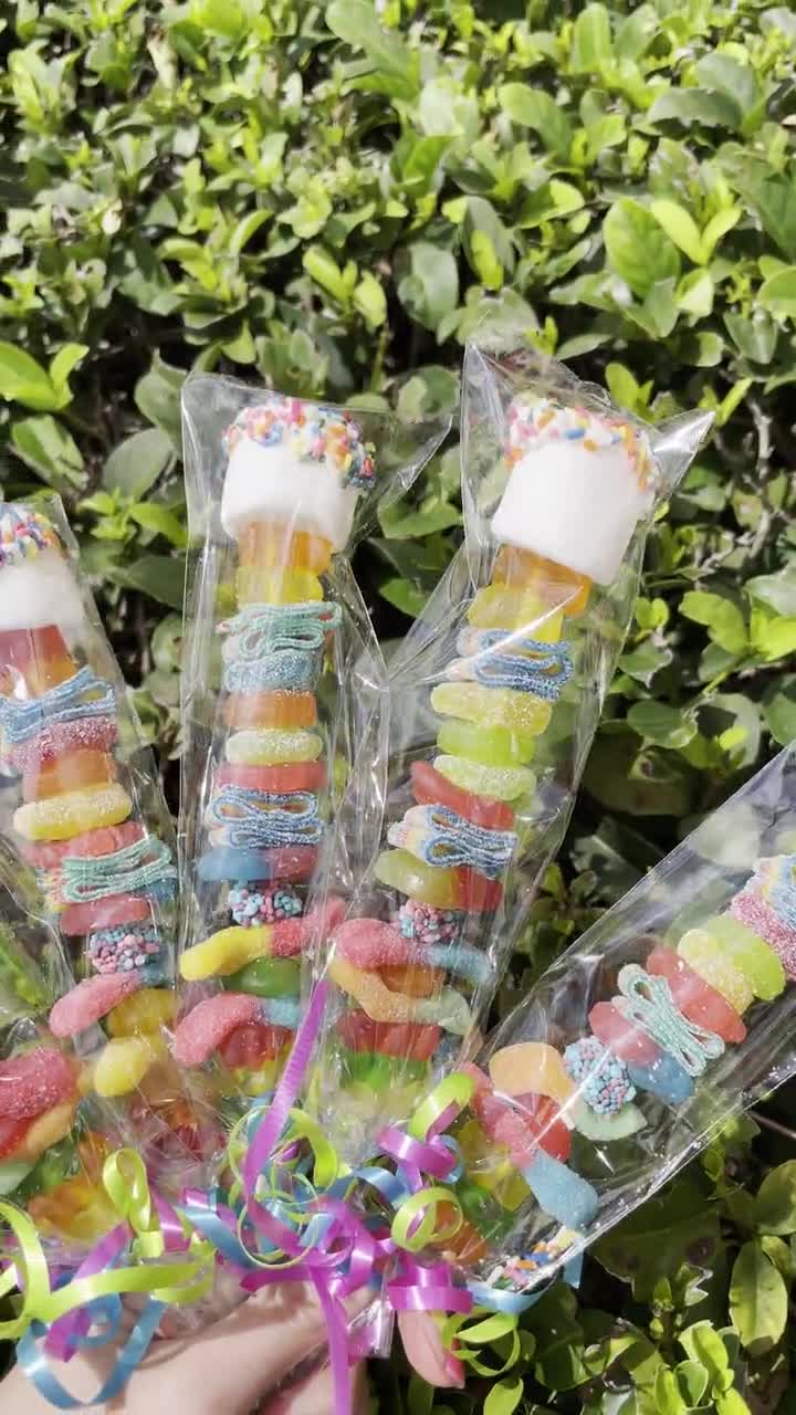 15 spiedini di caramelle personalizzati Bomboniere per feste di