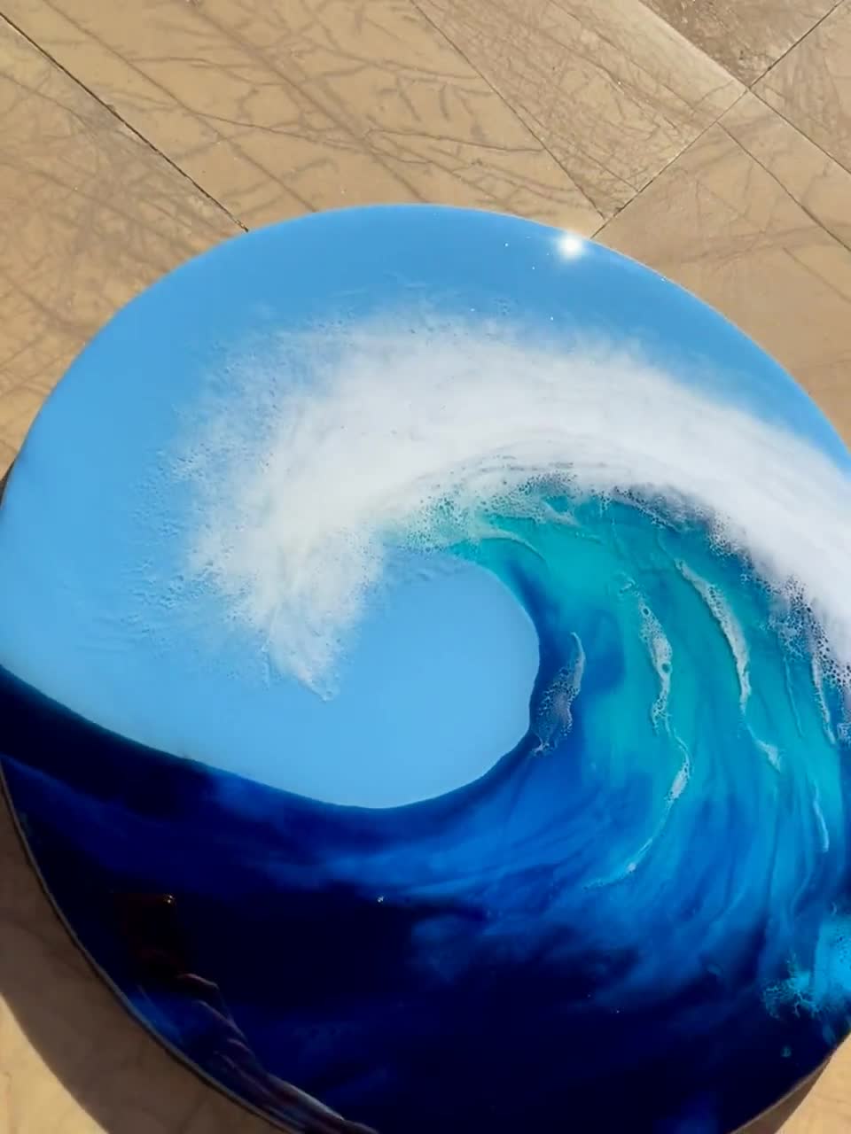 Wave Dance 2024 l 14x10 l Resin Seascape