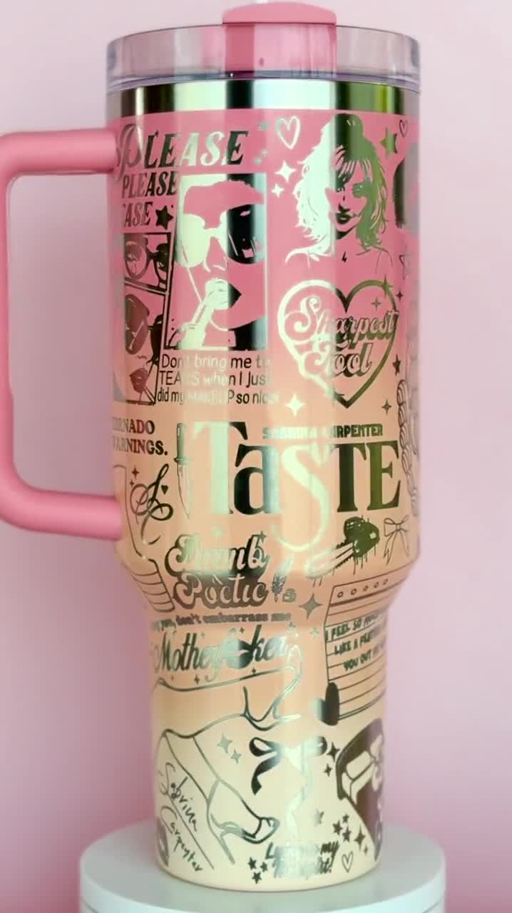 Sabrina Carpenter 40oz Engraved Stanley Quencher | Pop Star