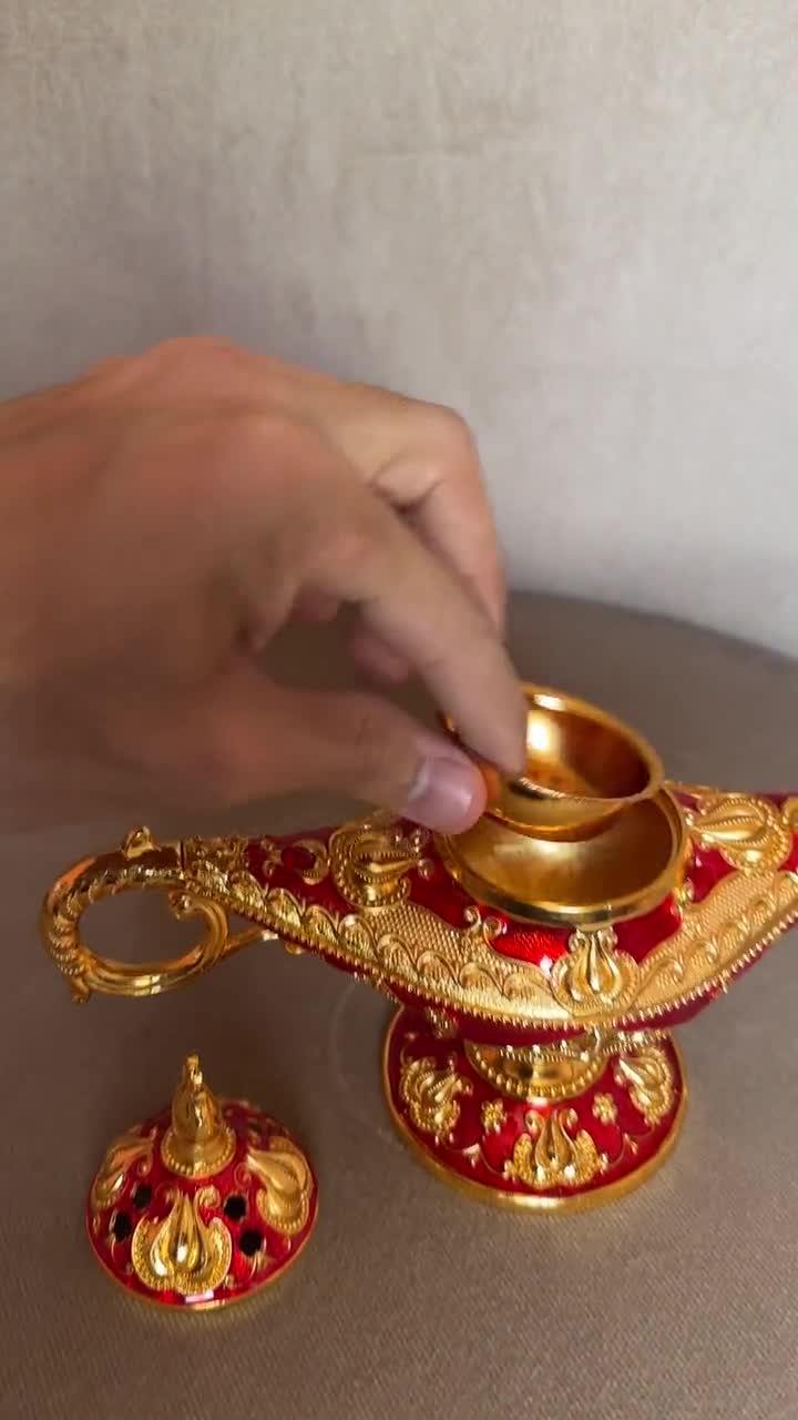 アラジン ランプ 魔法の精霊ランプ ビンテージ レトロ カラフル 願いを