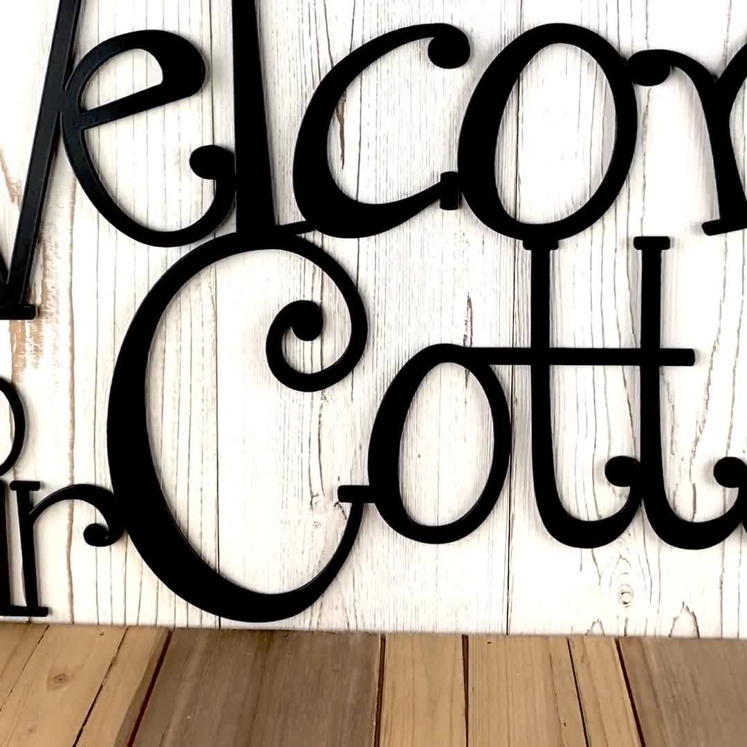 Welcome to the Cottage Sign,Lake cabin decor,Lake House Sign,Cabin,art –  Tailor Made Rooms Home Decor