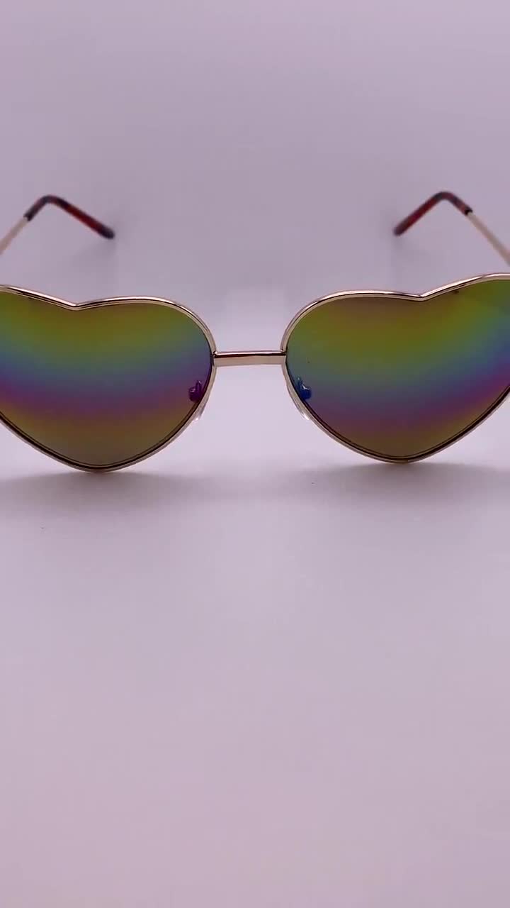 KiT KAT KET KLUB Round Rainbow Mirror Festival Sunglasses - Custom Designs  Available