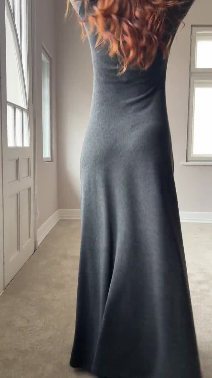chinese dress ladies Grey Hartley Knit Maxi Dress main image 1