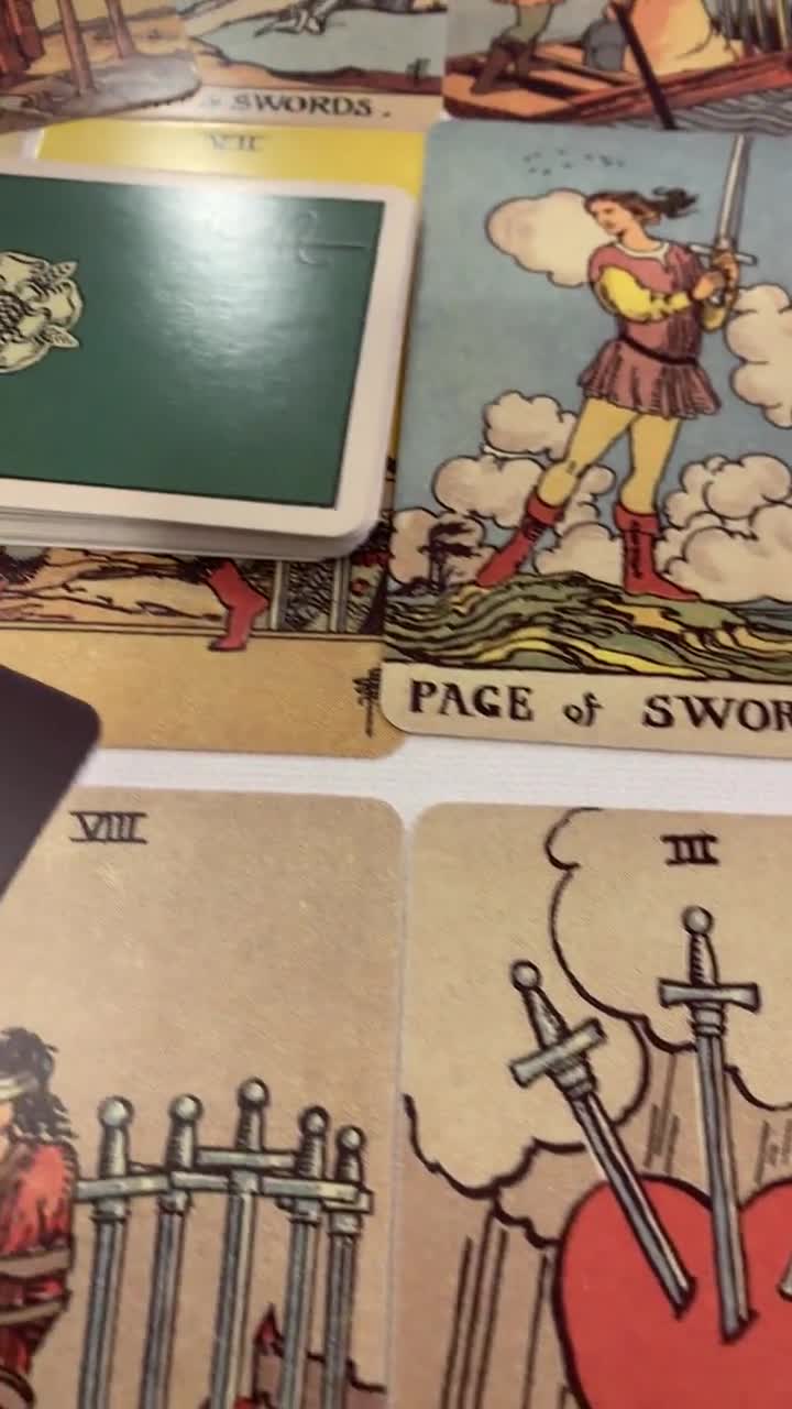 Vintage Tarot 7x12cm Borderless 78 Tarot Deck Classic Tarot