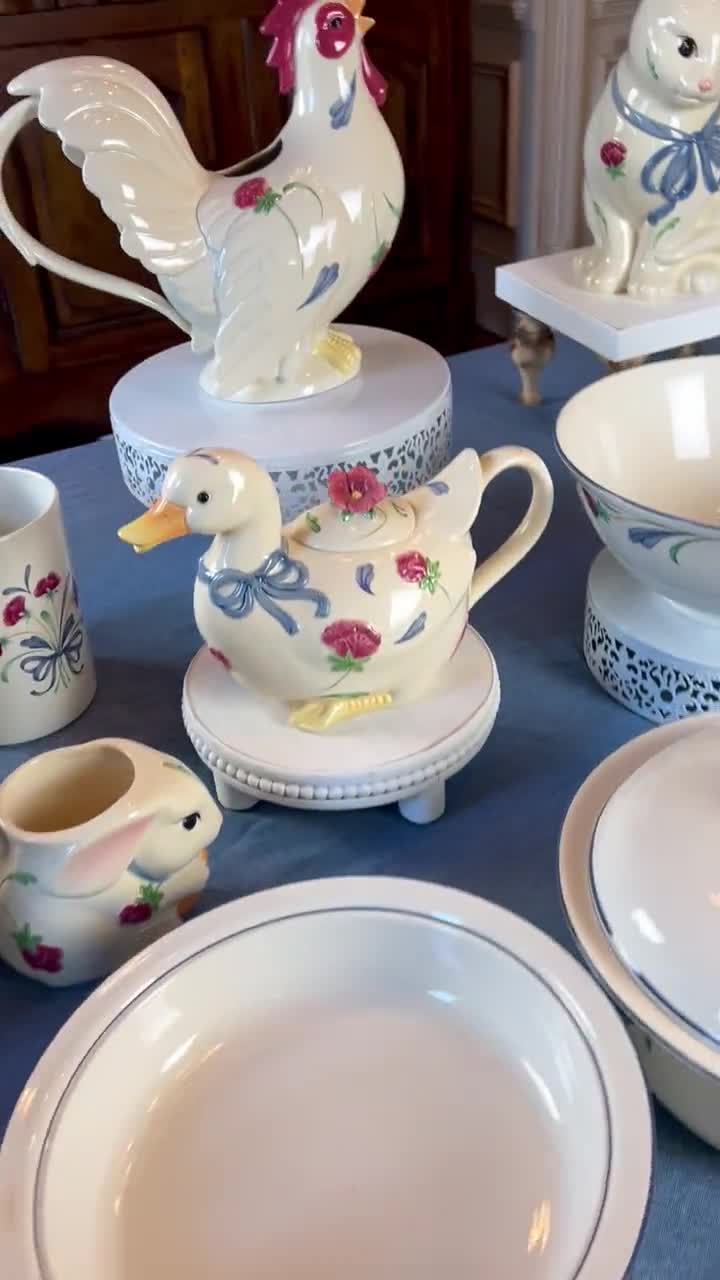 Lenox Poppies on Blue Dinnerware: Barnyard Collection Replacements