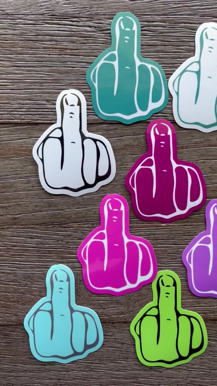 Obscene Gesture Sticker by Mahkor