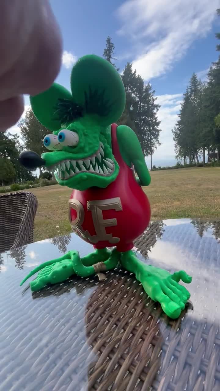 Rat Fink GIANT 13' Tall Collectible Figurine - Hot Rod Rat Fink